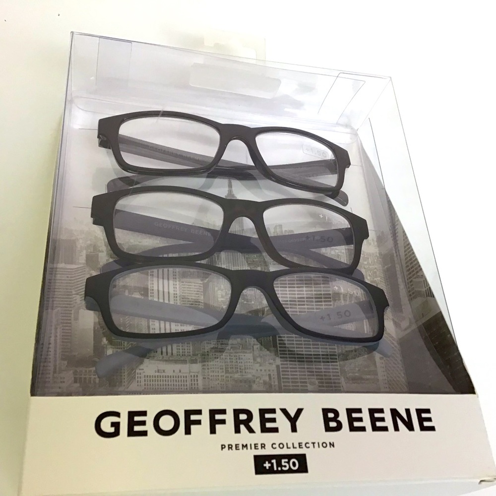 Men’s Geoffrey Beene Premier Collection 3 Pack Reading Glasses +1.50